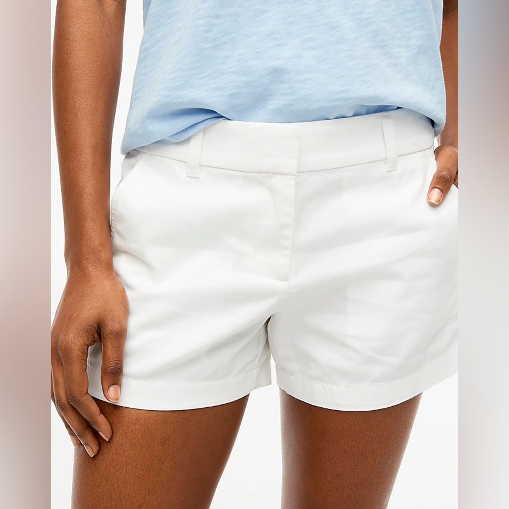 J.Crew Classic White Women's 3-inch Shorts, Size 4